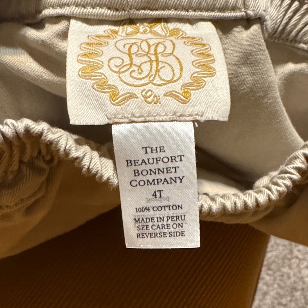 The Beaufort Bonnet Company Sheffield Khaki Shorts - 4T - Picture 3 of 3